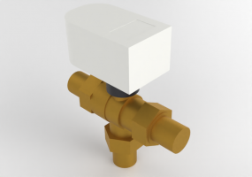 Valvola a sfera a tre vie deviatrice motorizzata DN 20 (3/4") Kv 3.9 - 230V 10s