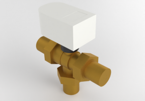 Valvola a sfera a tre vie deviatrice motorizzata DN 25 (1") 230V 10s