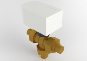 Valvola a sfera a tre vie deviatrice motorizzata DN 15 (1/2") 24V 40s