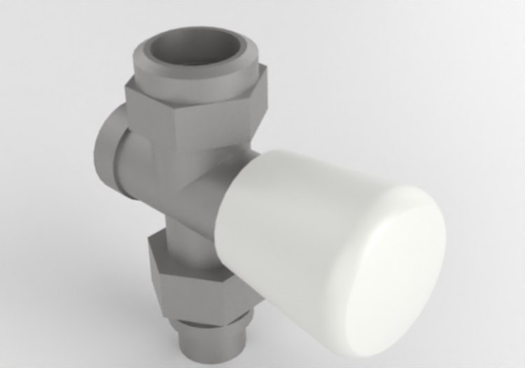 Valvola manuale dritta DN 10 (3/8") per radiatori - ACCA...