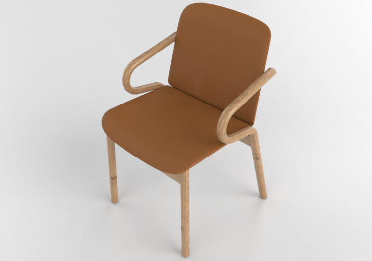3D Arm Chairs - Amstelle leather armchair - 16601 - E1980 -...