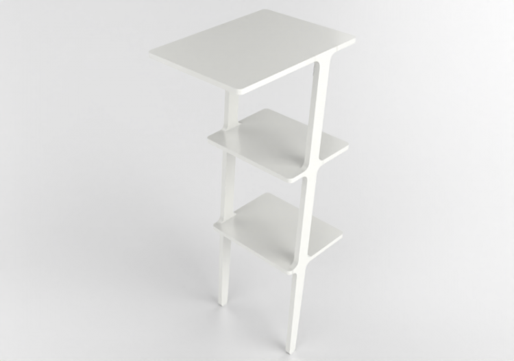 3D Book shelf - Shelf with table - Libri - 26655 - AH -...
