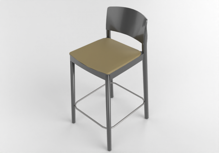Cadeira 3D - Banqueta de madeira - Grace - 22905 - AF930 -...