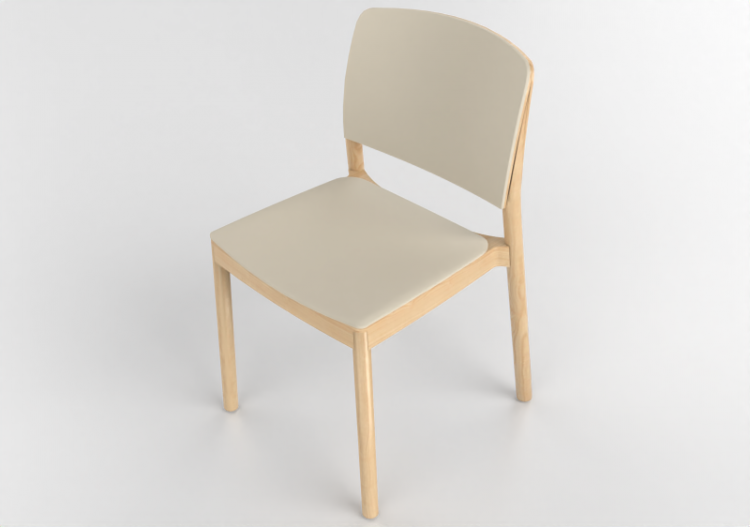 Cadeira 3D - Cadeira de madeira - Grace - 22904 - A1940 -...