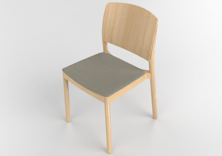 Chaises 3D - Chaise en bois - Grace - 22901 - A1940 -...