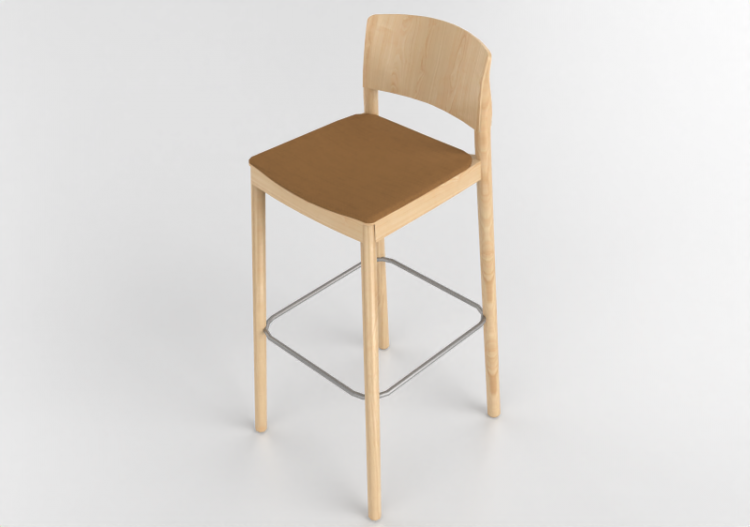 3D Chairs - Wooden Stool - Grace - 22930 - A1940 - MARPAT09...