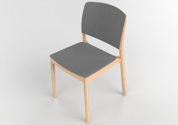 Cadeira 3D - Cadeira de madeira - Grace - 22904 - E1940 -...