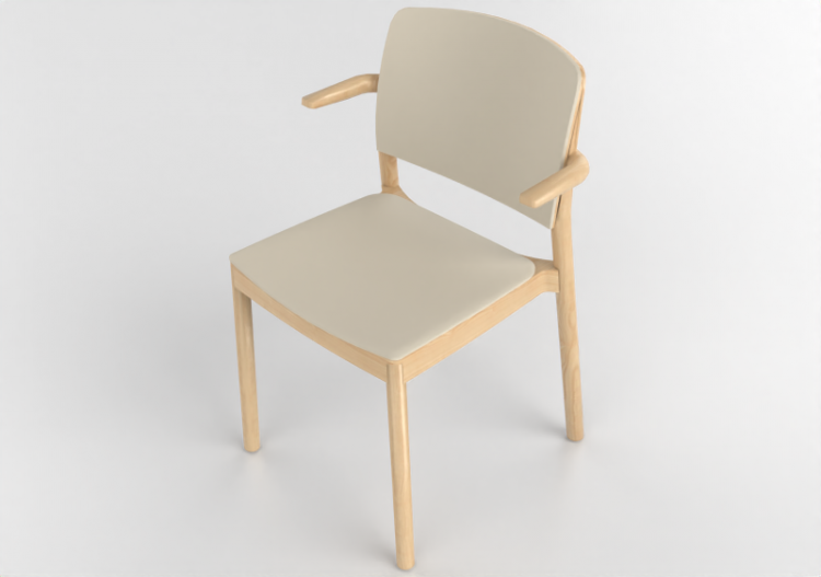 Sillas 3D - Silla de madera - Grace - 22905 - A1940 -...
