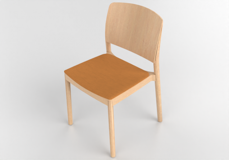 3D Stühle - Stuhl aus Holz - Grace - 22901 - E1980 -...