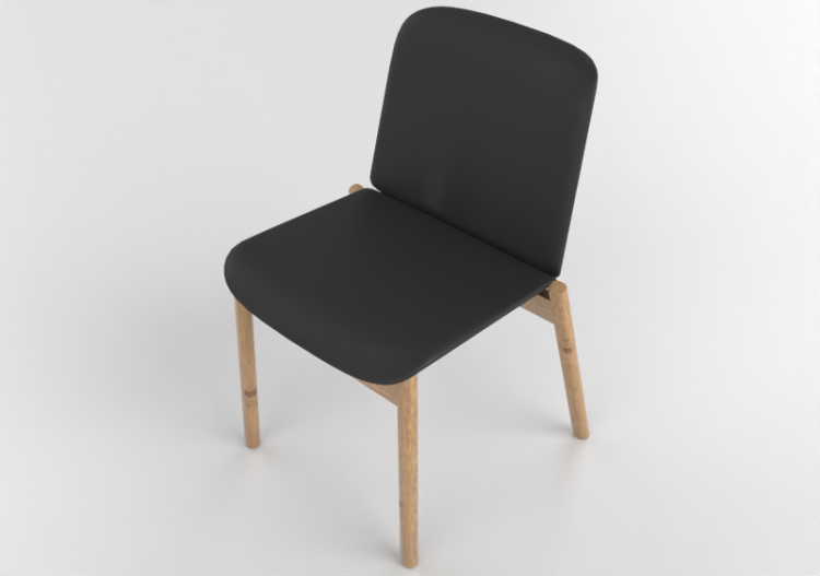Cadeira 3D - Cadeira de couro Amstelle - 16600 - A3980 -...