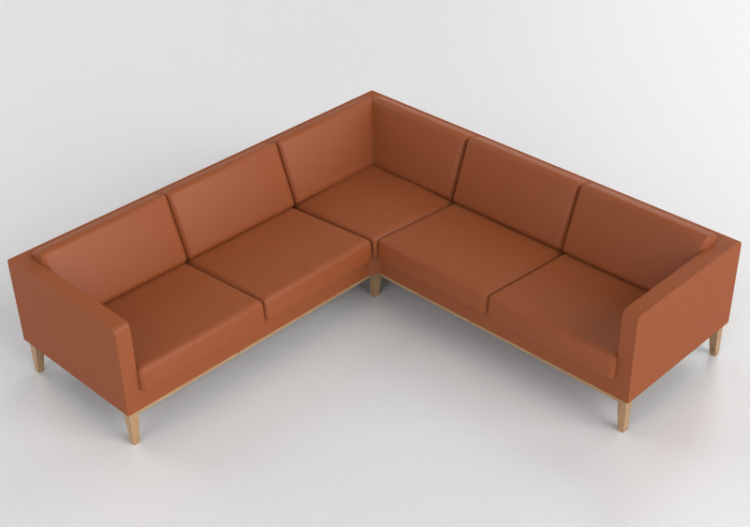 BIM Objects Free Download! 3D Arm Chairs Leather Corner sofa