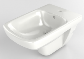 Bidé 3D - Bidé adosado a pared - Geberit - Geberit Selnova Square - 500.271.01.1