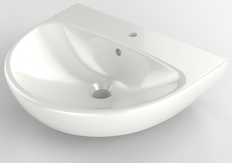 3D Sinks - Ceramic washbasin - Geberit - Geberit Selnova -...