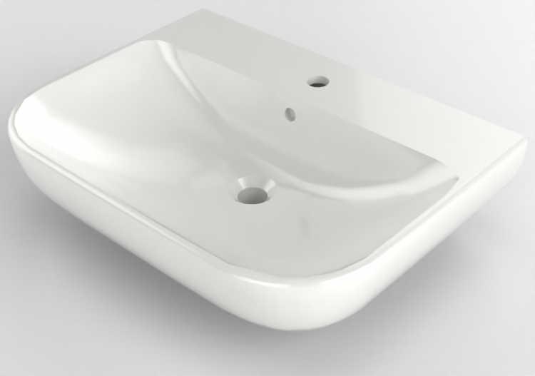Pias 3D - Cuba de cerâmica - Geberit - Geberit Smyle -...