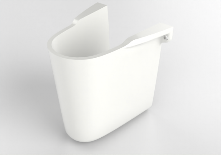 Acessórios 3D - Semicoluna para pia de banheiro - Geberit -...
