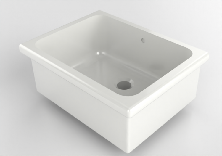 3D Waschbecken - Ausgussbecken aus Keramik - Geberit -...
