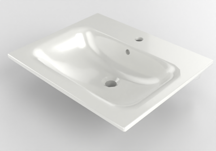 3D Sinks - Ceramic washbasin - Geberit - Geberit Selnova...