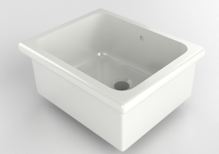 3D Waschbecken - Ausgussbecken aus Keramik - Geberit -...