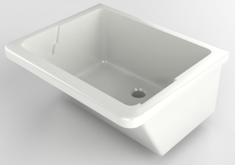 3D Waschbecken - Ausgussbecken aus Keramik - Geberit -...