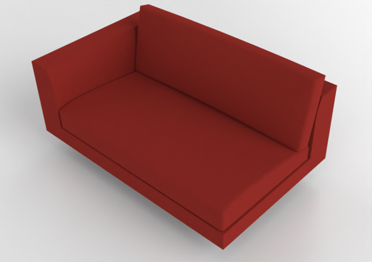 3D Sessel und Sofas - Sofa aus Stoff - Montis - Axel XLS -...