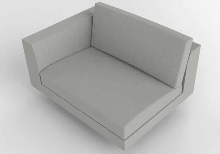 3D Sessel und Sofas - Sofa aus Stoff - Montis - Axel XLS -...