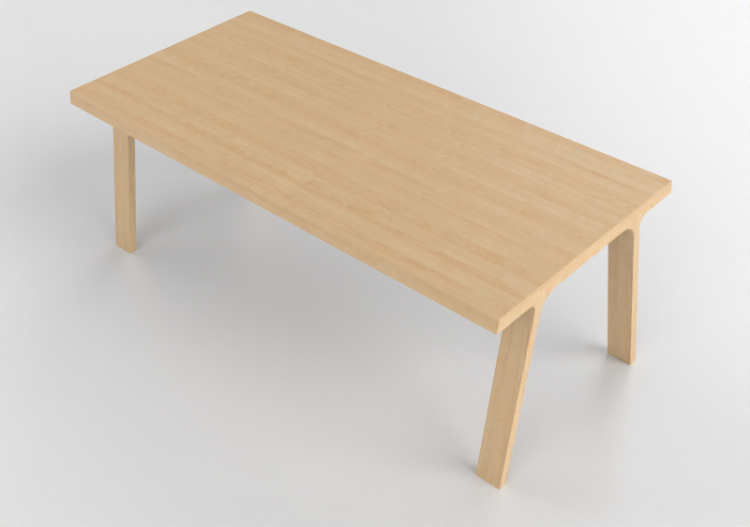 Mesas 3D - Mesa de madera - Montis - Doble - ACCA software
