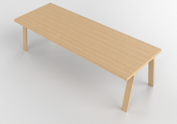 Mesas 3D - Mesa de madera - Montis - Doble - ACCA software