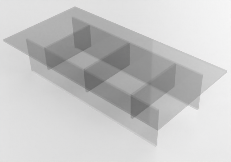 3D Tables - Glass coffee table - Montis - Perry - ACCA...
