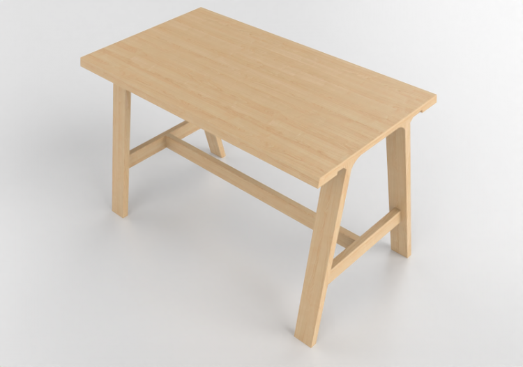 3D Tables - Wooden table - Montis - Doble - ACCA software