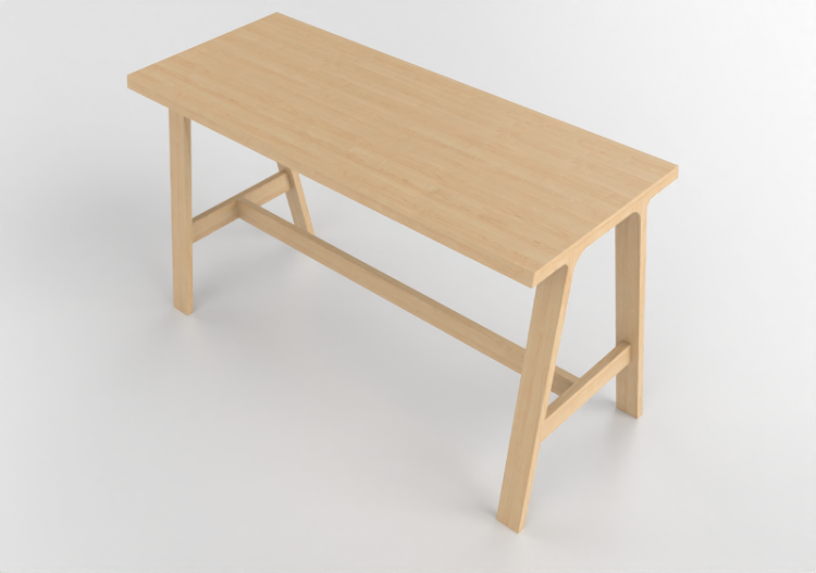 Mesas 3D - Mesa de madera - Montis - Doble - ACCA software
