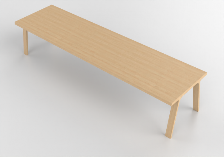 Mesas 3D - Mesa de madera - Montis - Doble - ACCA software