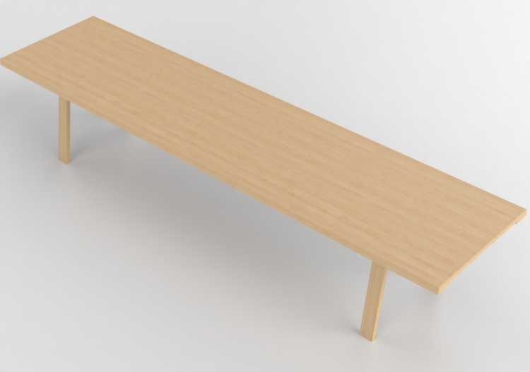 Mesas 3D - Mesa de madera - Montis - Doble - ACCA software