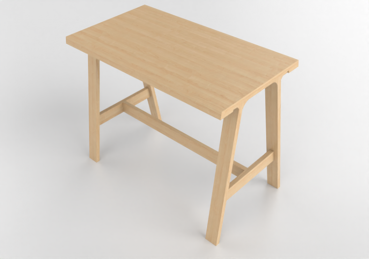 Mesas 3D - Mesa de madera - Montis - Doble - ACCA software