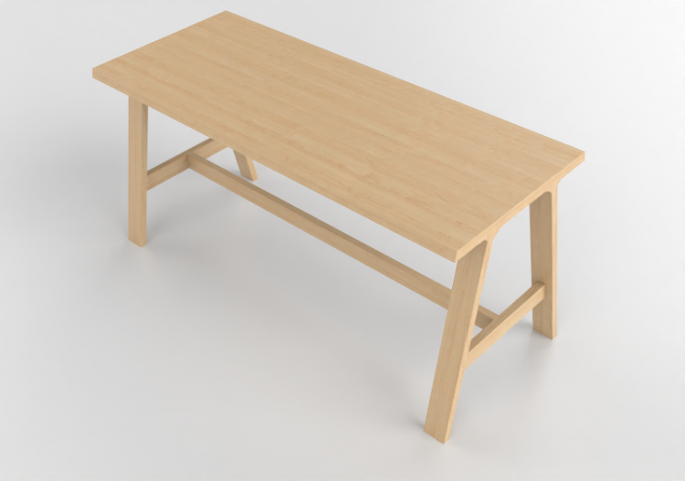 Mesas 3D - Mesa de madera - Montis - Doble - ACCA software