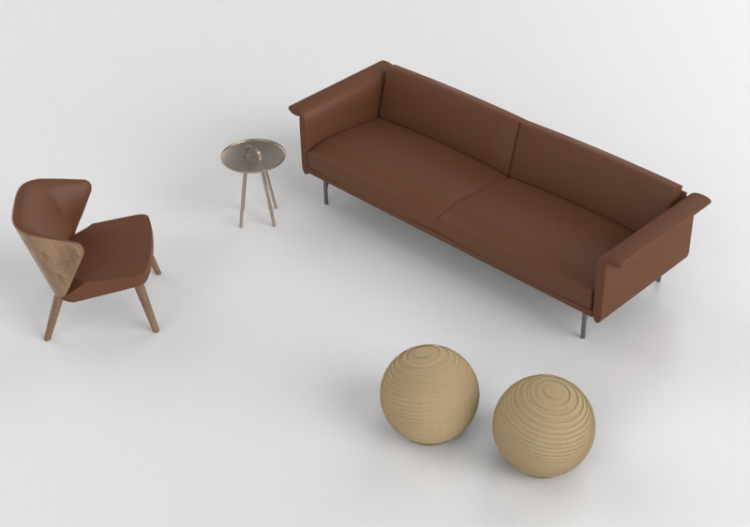 Sofás 3D - Composição de sofás - Montis - Otis - ACCA...