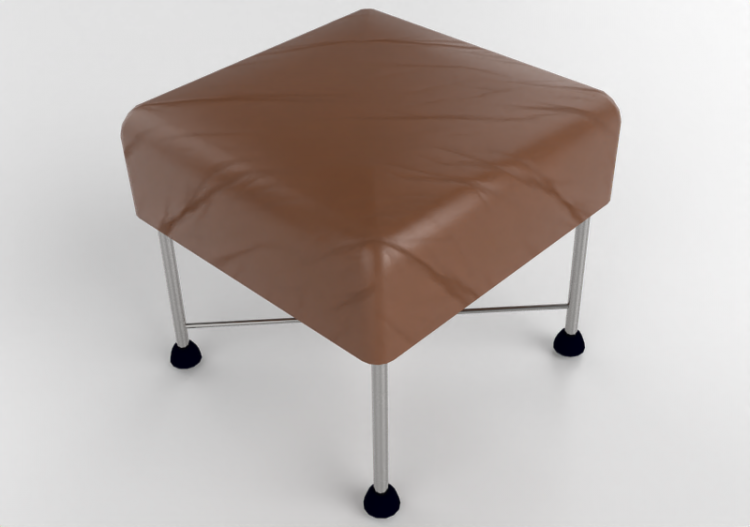 Poltronas y Sofás 3D - Pouf de piel - Montis - Charly -...