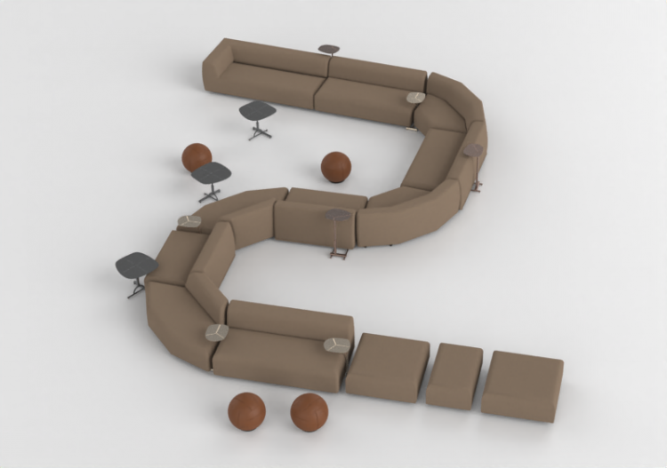 3D Sofa - Sofa composition - Montis - Aztec - ACCA software