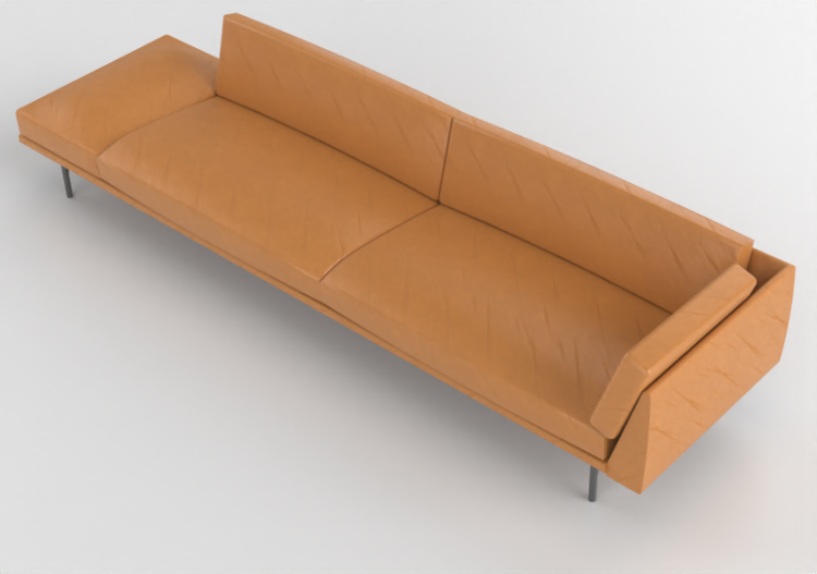 3D Sofa - Leather sofa - Montis - Otis - ACCA software
