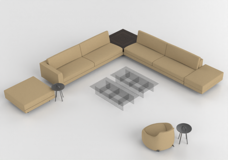 Divans 3D - Composition de canapés - Montis - Axel XL -...