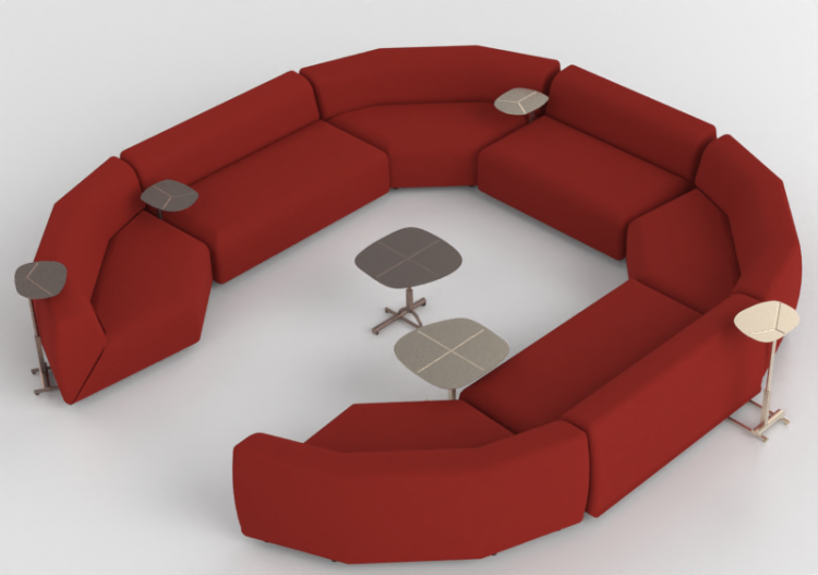 3D Sessel und Sofas - Zusammensetzung von Sofas - Montis -...