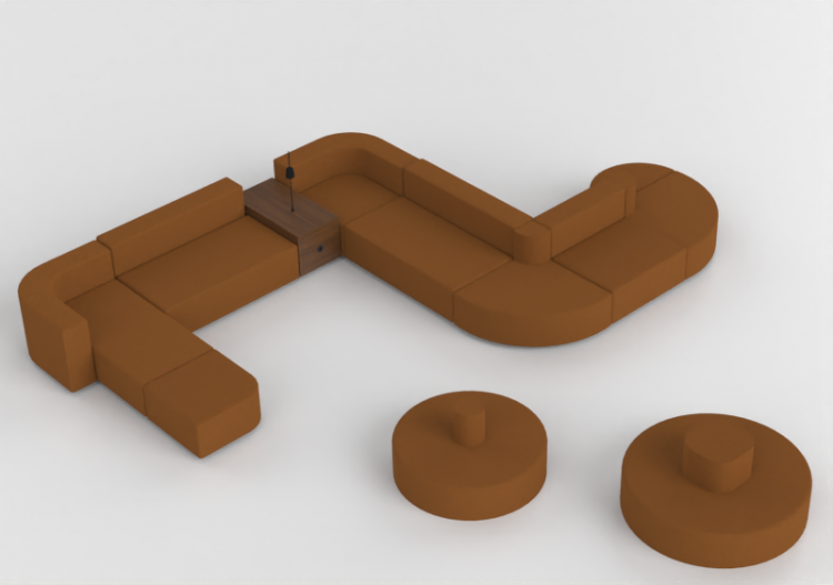 3D Sessel und Sofas - Zusammensetzung von Sofas - Montis -...