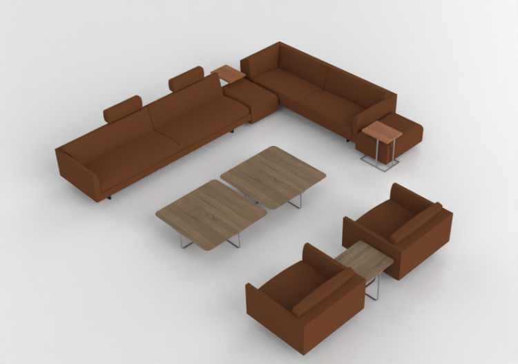 Divani 3D - Composizione di divani - Montis - Axel - ACCA...