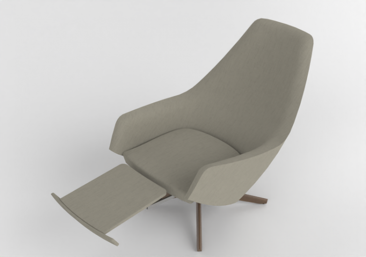 3D Sofa - Fabric Armchair - Montis - Puk - ACCA software