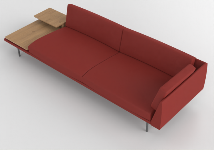 3D Sessel und Sofas - Sofa aus Leder - Montis - Otis XL -...