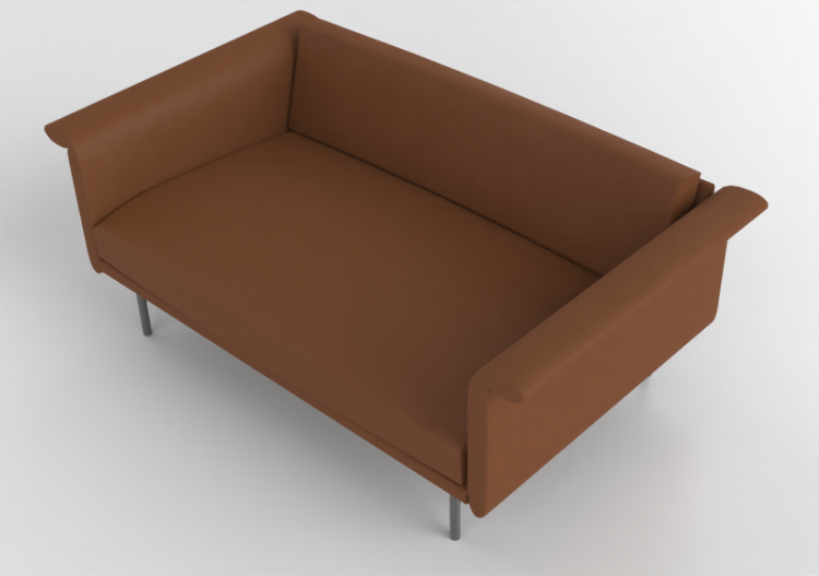 3D Sessel und Sofas - Sofa aus Leder - Montis - Otis XL -...