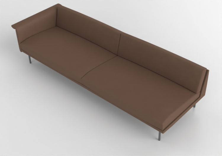 3D Sessel und Sofas - Sofa aus Leder - Montis - Otis XL -...