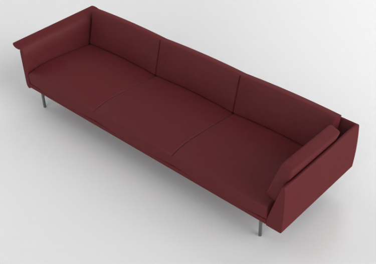 Poltronas y Sofás 3D - Sofá en piel - Montis - Otis XL -...