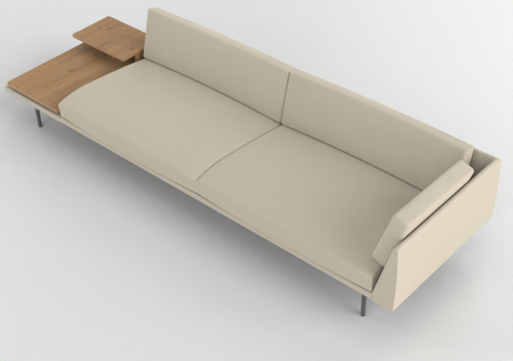 3D Sessel und Sofas - Sofa aus Leder - Montis - Otis XL -...