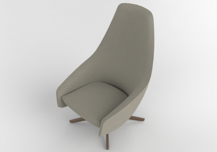 3D Sofa - Fabric Armchair - Montis - Puk - ACCA software