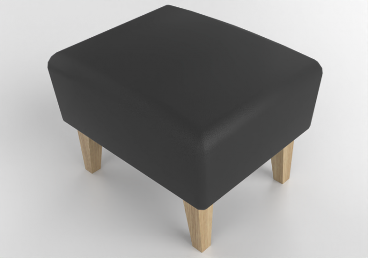 Divans 3D - Repose-pieds en cuir - Stepp - 14710 - 37980 -...